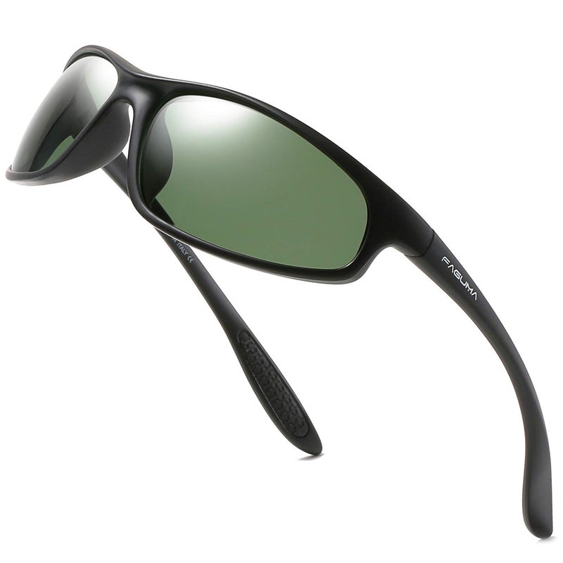 FAGUMA Polarized Sports Sunglasses For Men Cycling Driving Fishing UV400 Protection - Image 1